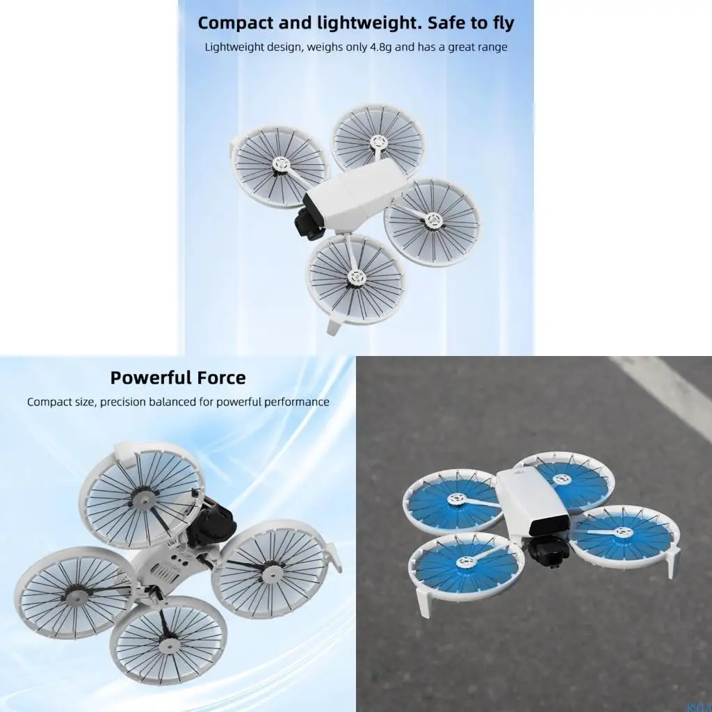 R91A 8Pieces Propellers For Flip Models Delivers Quiet And Stable Flights For Flighting Photography Enthusiasts