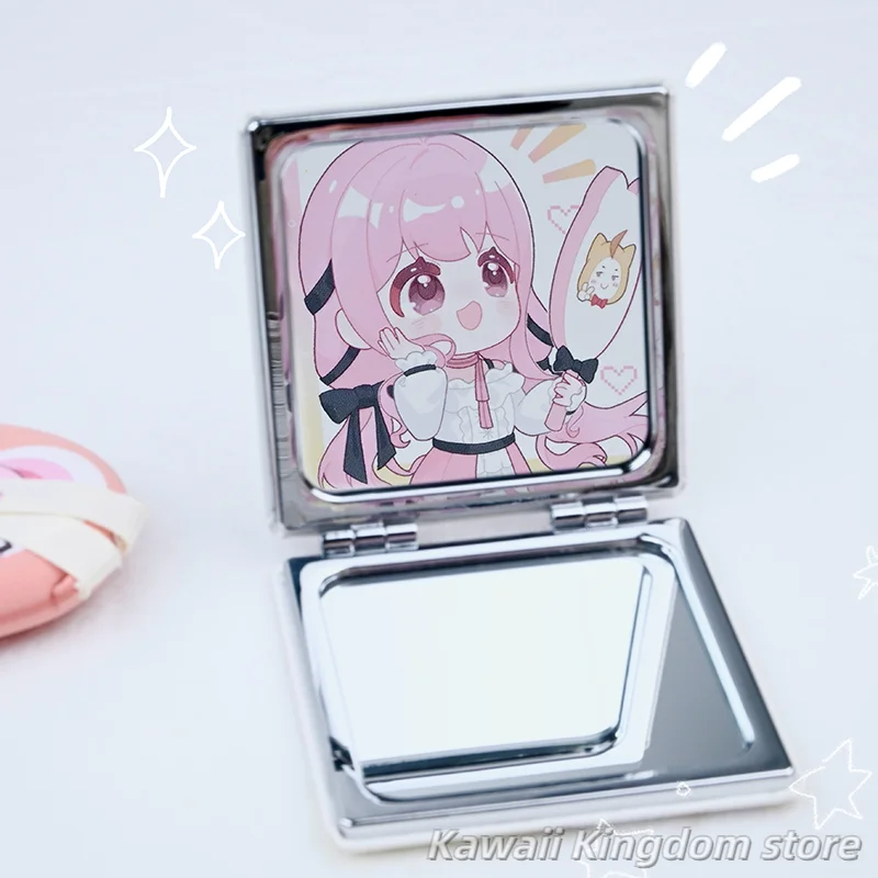 Infinity Nikki Anime Cosplay Handheld Makeup Mirror Double-sided Cute Student Portable Mascot Student Accessory Fans Gift view 3