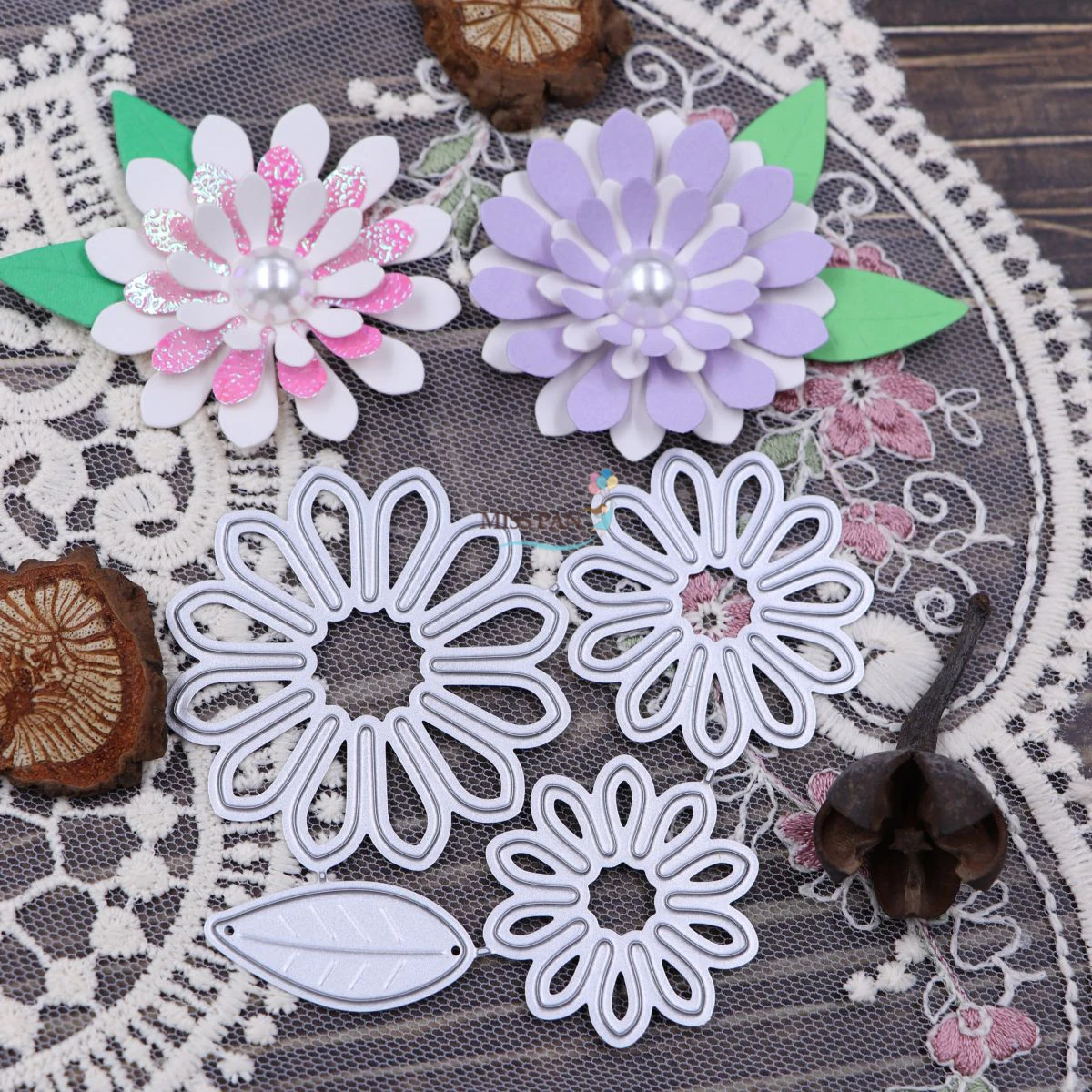 Petal Flower Metal Dies Cutting for Scrapbooking Embossing DIY Manual Photo Album Decor Knife Mold Craft Stencils