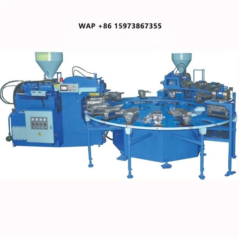 Rotary Two Color Shoes Sole Making Molding Machine