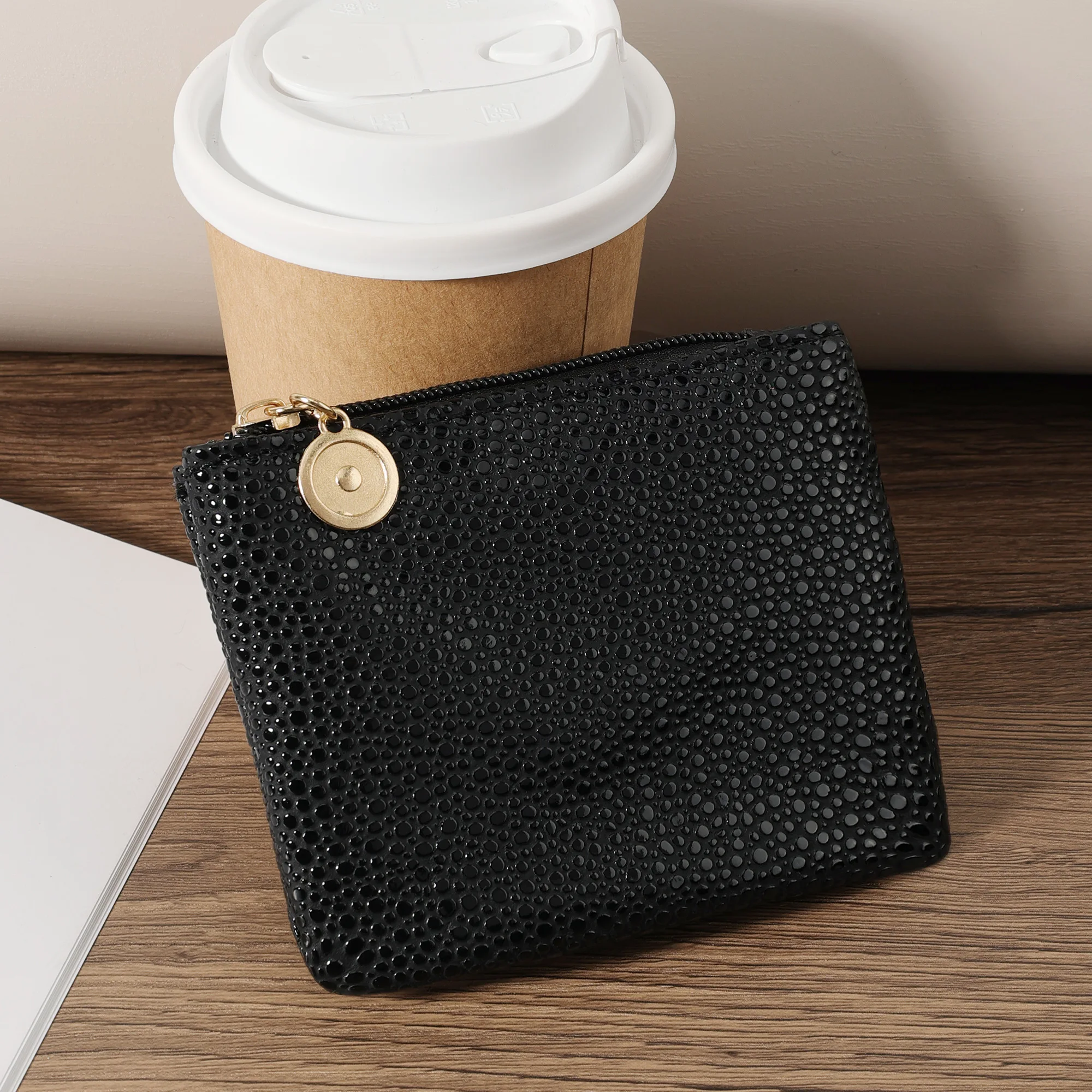 

Card holder ultra-thin, lightweight, portable cash ID card credit card coin pocket wallet, fashionable zipper wallet, high-quali