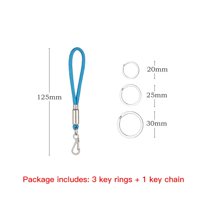 Outdoor Umbrella Rope Camera Anti-lost Lanyard Climb Keychain Tactical Survival Tool Carabiner Hook Cord Backpack Buckle Keyring