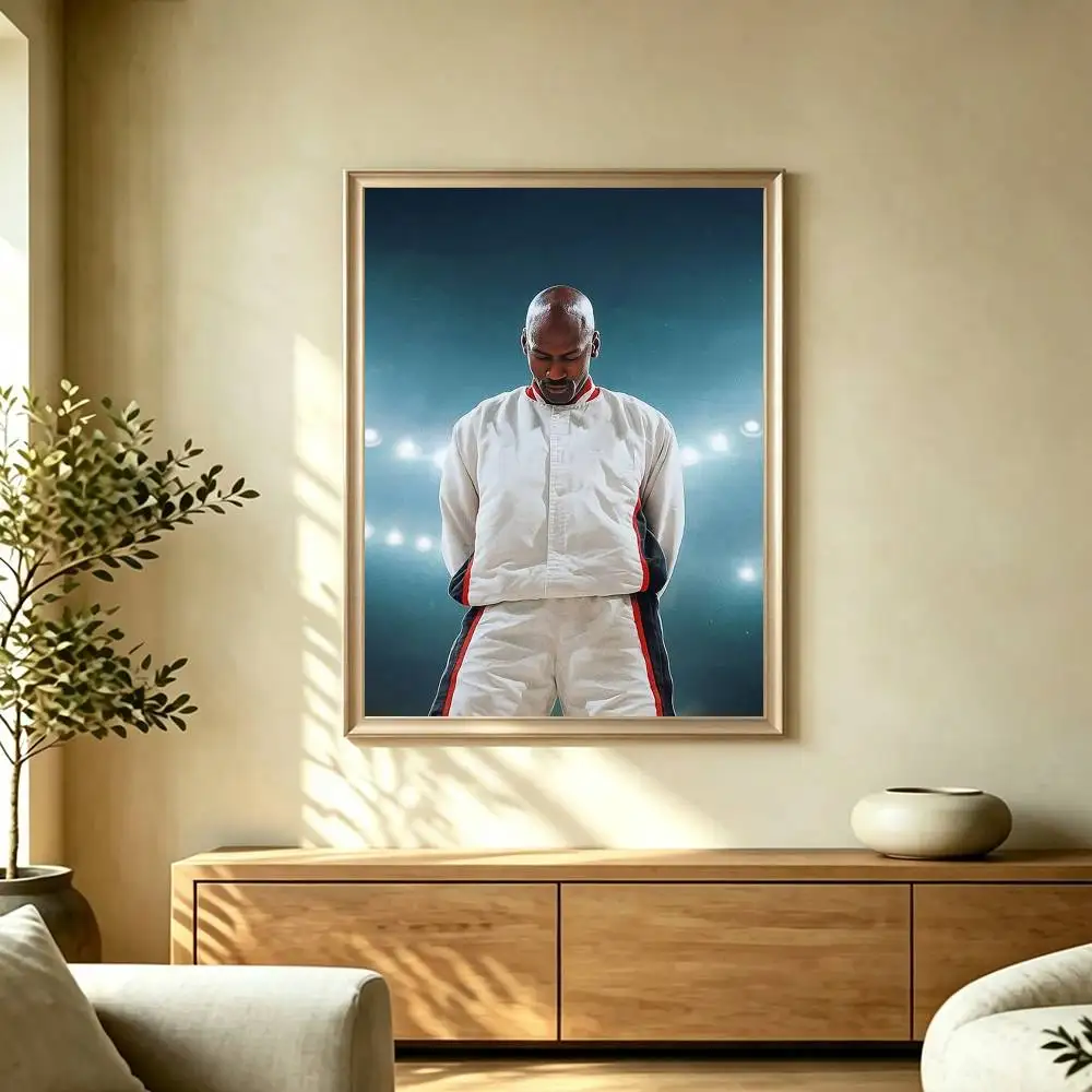 Basketball Superstar Jordan-23 Poster High Quality Dorm Living Room Aesthetic Wall Decoration Painting Stickers Gift