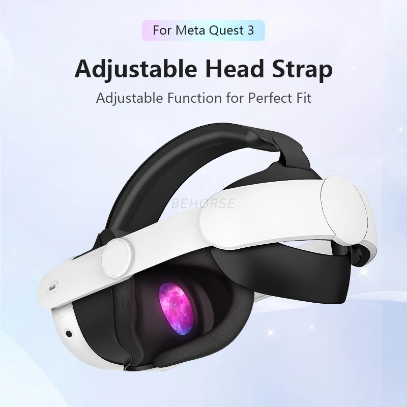 Alça de cabeça para meta quest 3/quest 3s vr ajustável confortável de usar fone de ouvido elite cinta para oculus quest 3s vr acessórios