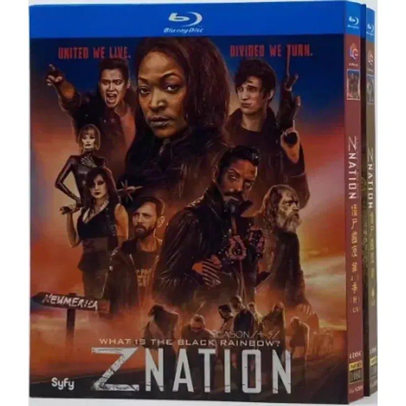 BD Blu-ray High Definition American Drama Zombie Country Seasons 1-5 Sci-Fi Horror Film 14 Disc Boxed Set with Chinese