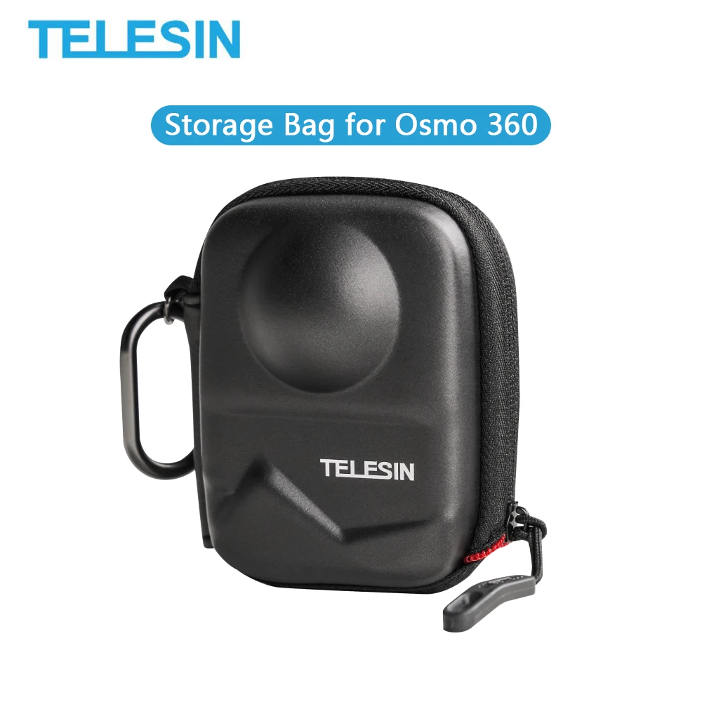 

TELESIN Dual Lens Protection Bag Brushed Half Open Quick Release Carrying Case Waterproof Storage Bag For DJI OSMO 360 Camera