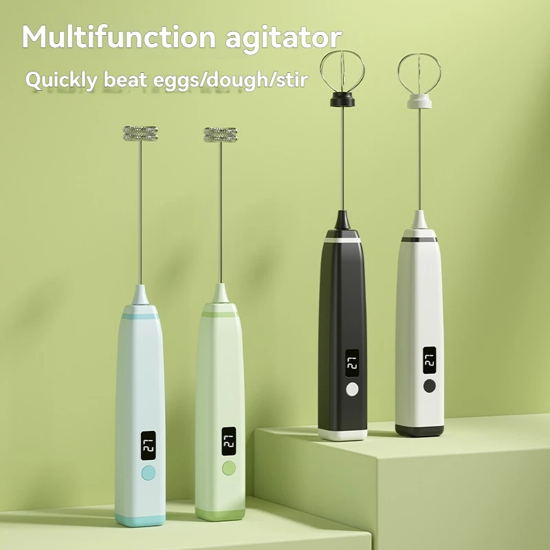 

Digital Display Cordless Electric Hand Mixer for Home Use – 1-Piece Automatic Whisker for Egg Beating, Cream & Cake Baking