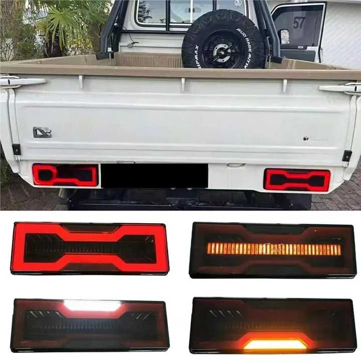 Clear LED Tail Lights Plug n Play for LC79 2010-2020 Rear Running Light + Brake + Reverse Lamp +Turn Signal LED,Single