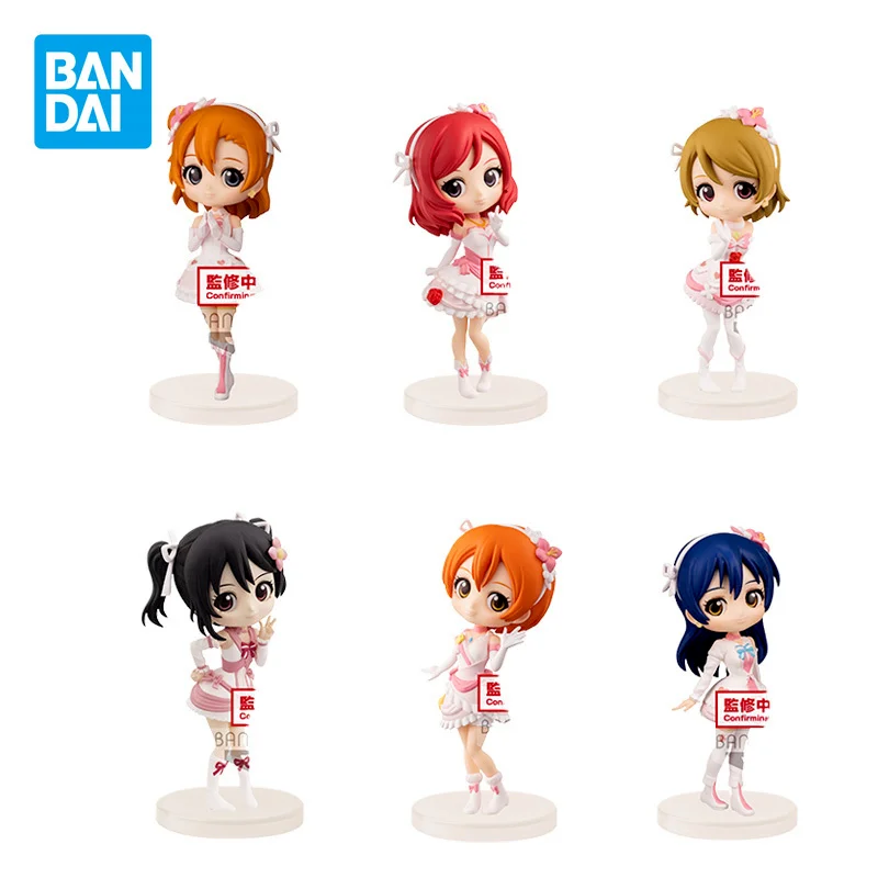 

Bandai Anime Love Live Q Posket Rin Hoshizora Maki Nishikino Hanayo Koizumi Honoka Kousaka Action Figures Kawaii Toys Doll Gifts