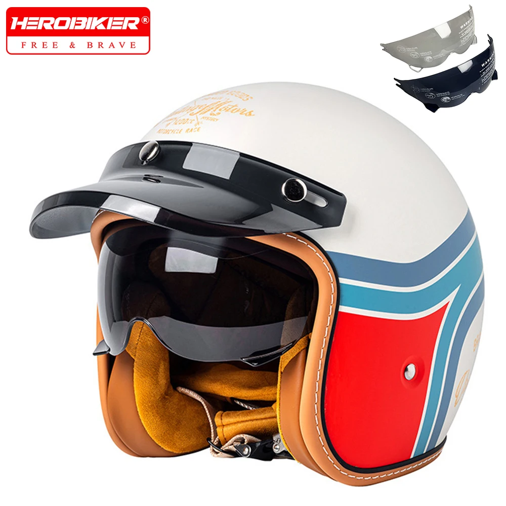 

Motorcycle Helmet Anti Fall Open Face ABS Material Motorbike Helmet DOT Certification Motorcycle Riding Helmet