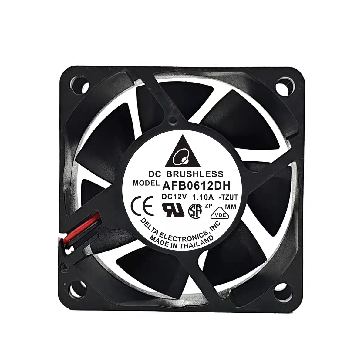 Delta AFB0612DH TZUT Ventola di raffreddamento per server CC 12 V 1,10 A 60 x 60 x 25 mm a 2 fili
