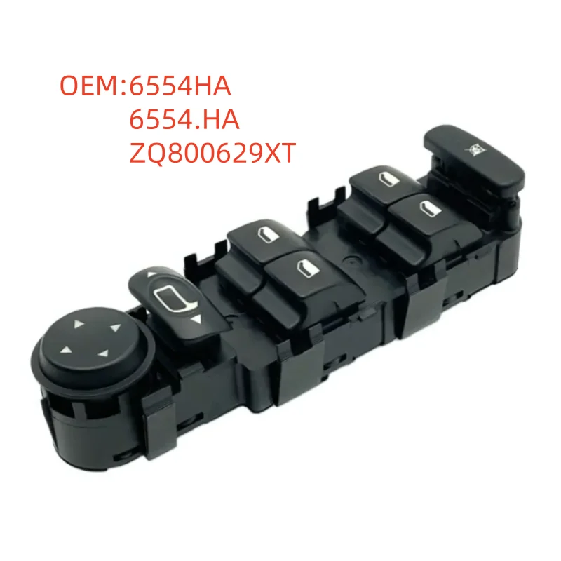 

6554HA 6554.HA ZQ 800629 XT для Citroen с панелью для Citroen C4 2004-2015, переключатель подъема электрического стеклоподъемника