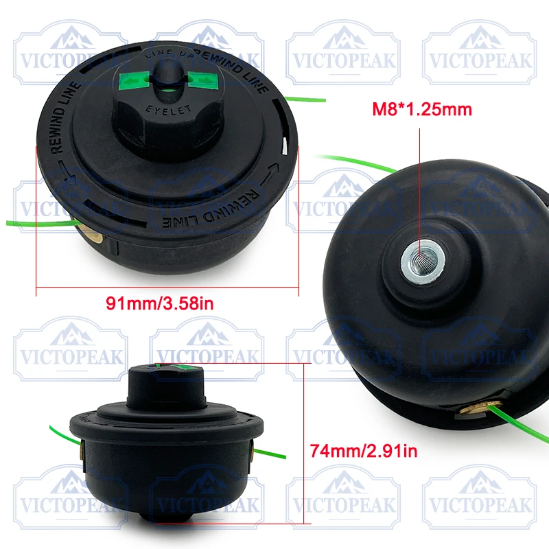 M8*1.25mm Right Hand Thread Trimmer Head Universal Brush Cutter Reel Easy To Thread Garden Accessories view 6