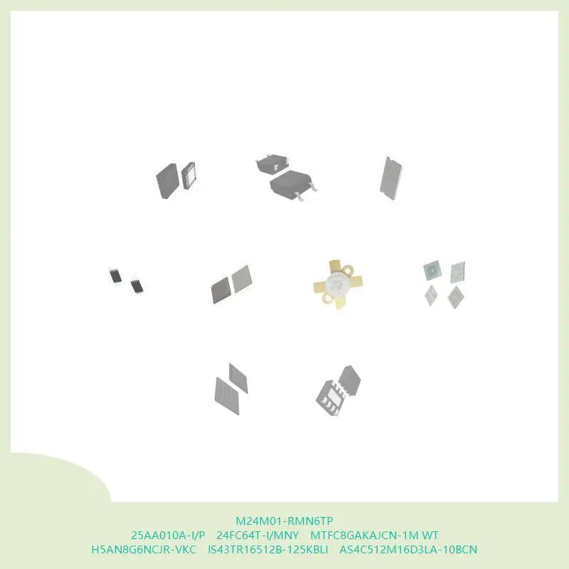 

M24M01-RMN6TP 25AA010A-I/P 24FC64T-I/MNY MTFC8GAKAJCN-1M WT H5AN8G6NCJR-VKC IS43TR16512B-125KBLI AS4C512M16D3LA-10BCN