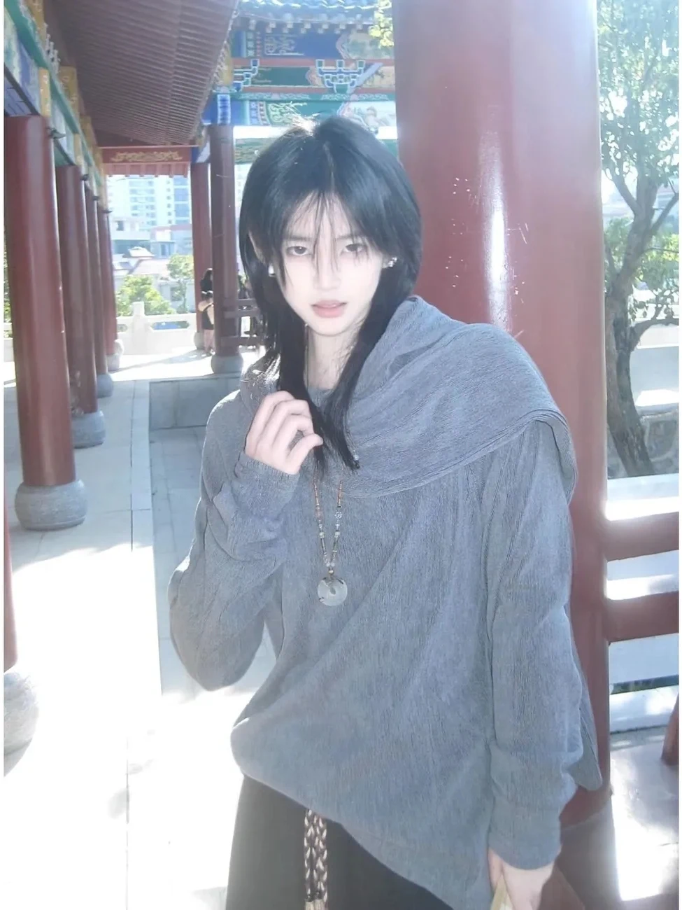 

Trendy Lazy Sle Harajuku Artistic Simple Faionable Cotton Hoodie Scarf Streetwear Comfortable Long Sve Color