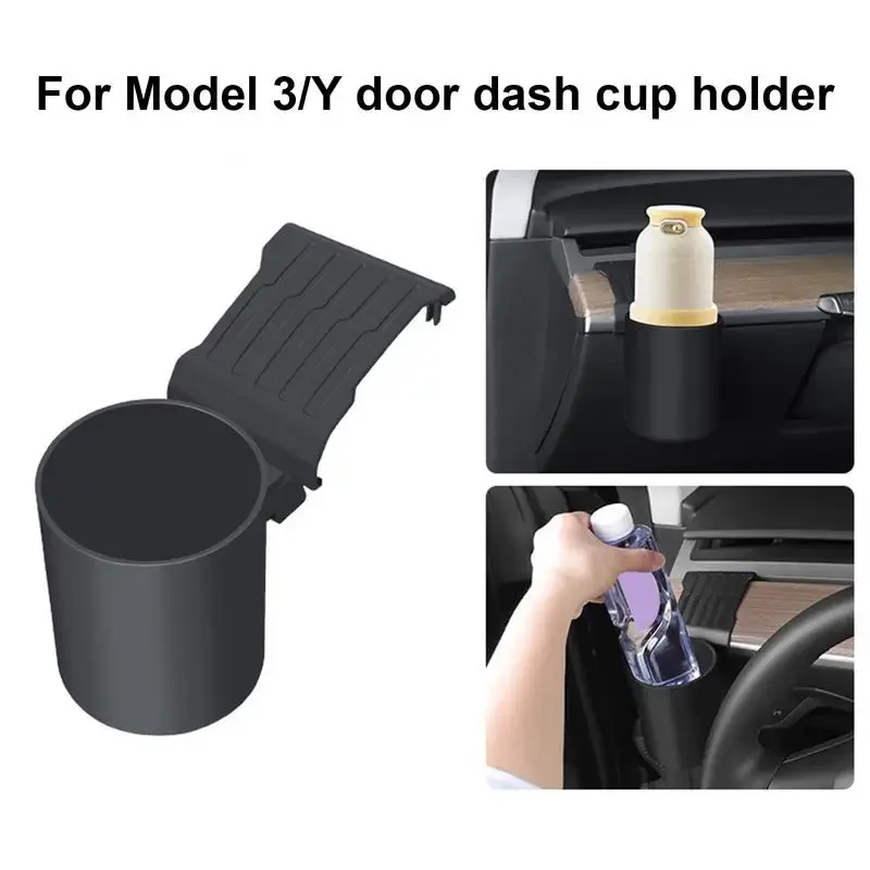 For Tesla Model 3/Y Dashboard Cup Holder ABS Easy Install Car Front Instrument Panel Drinking Support Stowing Organizer parts