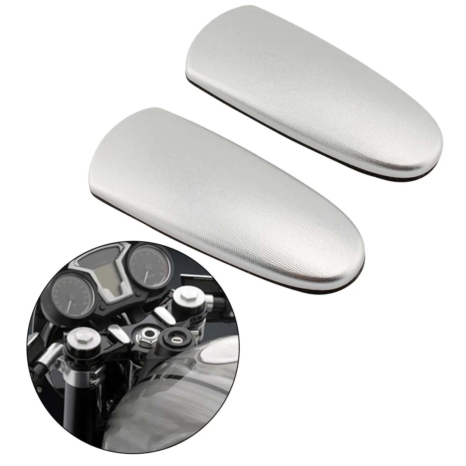 

2Pcs Handlebar Clamp Hole Cover Set Riser Clamps Mounting Hole Decorative Covers