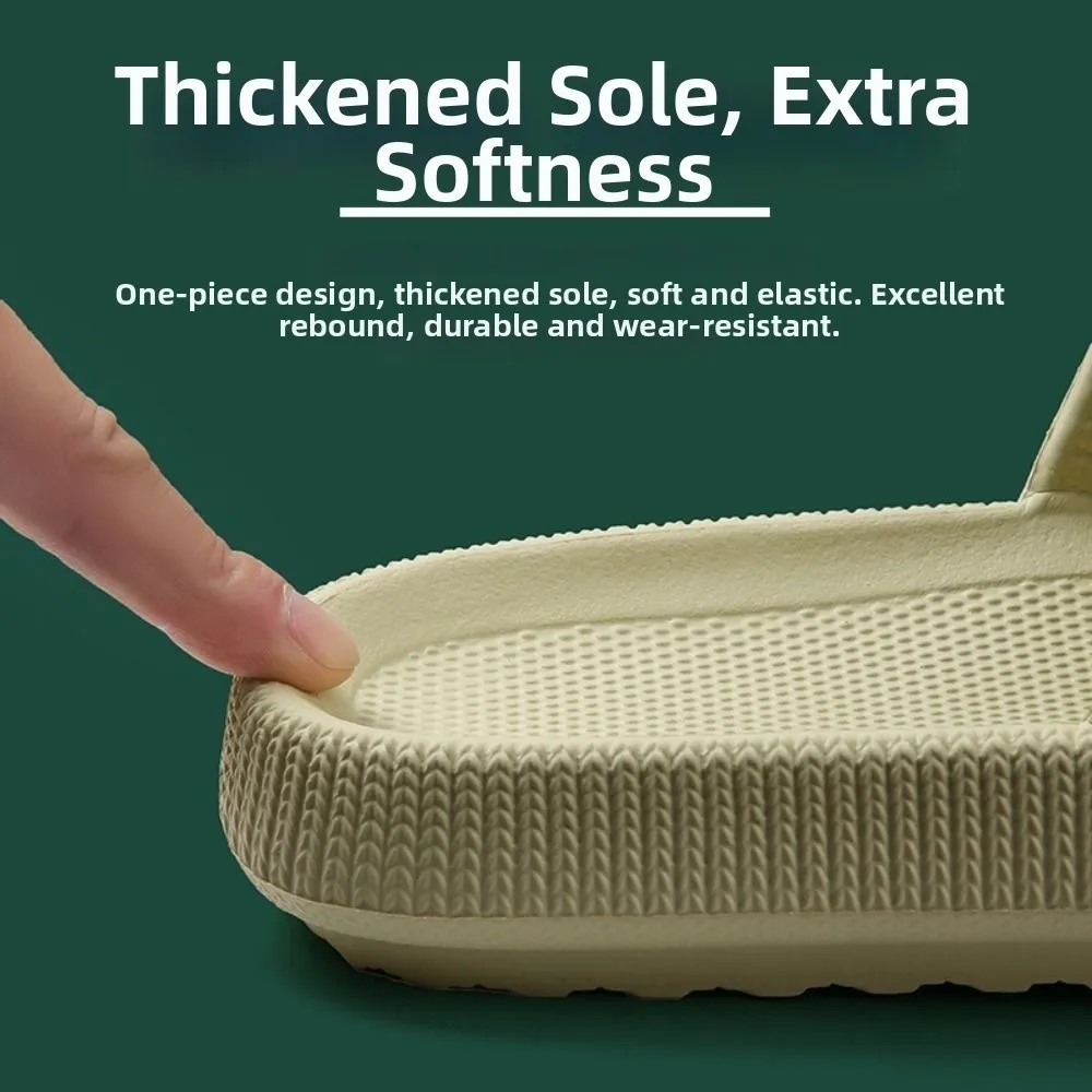 Fashion EVA Men's Slippers Non Slip Soft Bottom Beach Shoes Unisex Women's Sandals Bathroom