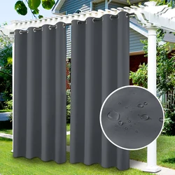 Outdoor Curtains Waterproof garden uv exterior curtain Sunlight Blackout Curtain for Patio Porch Pergola Covered Terrace Gazebo