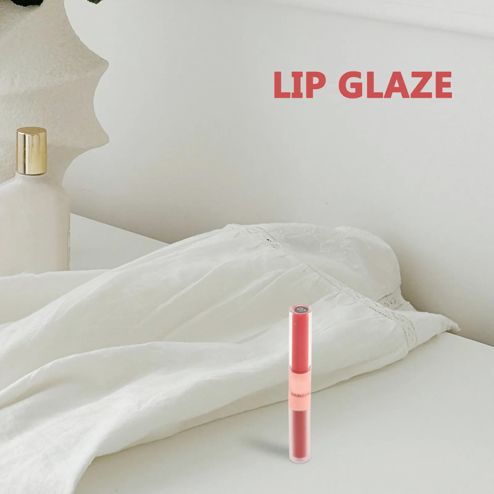 Brillo Labial de Fácil Aplicación, Color Brillante, Tinte Glaseado, Lápiz Labial Kawaii, Maquillaje Coreano, Estética Coreana