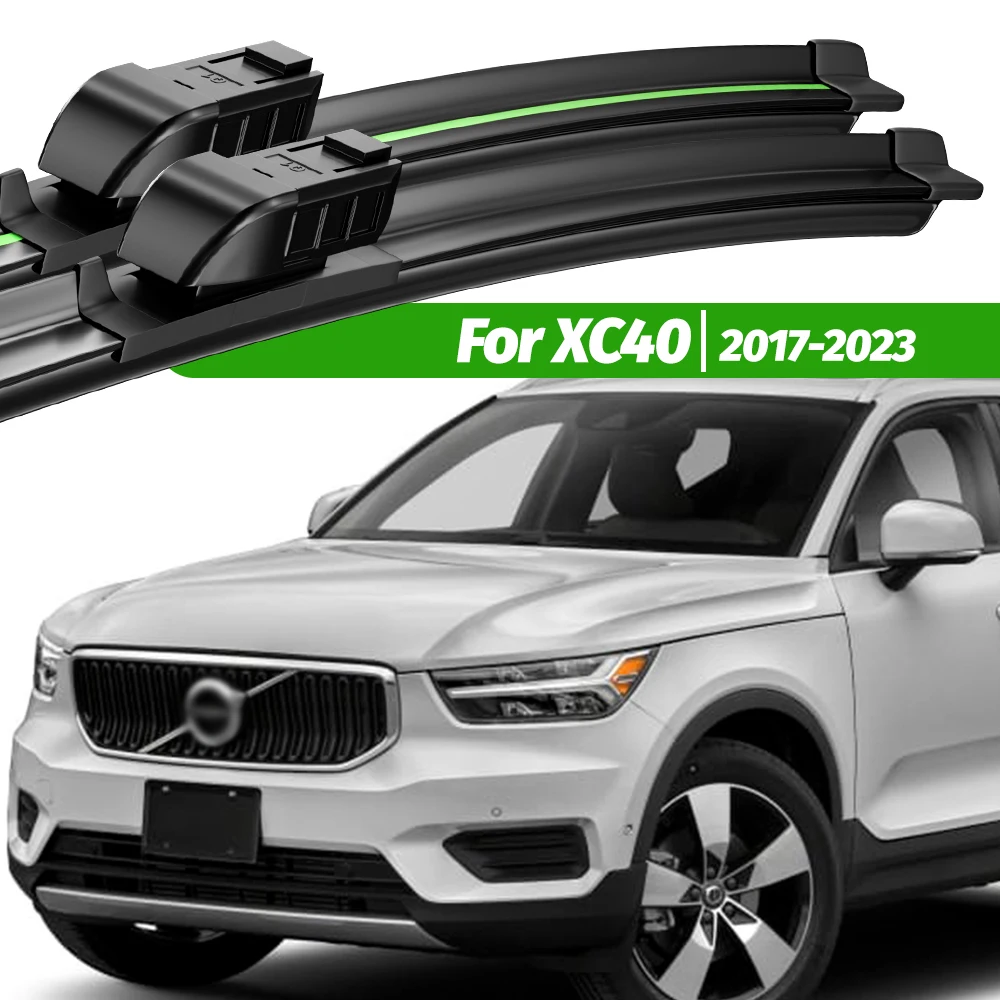 

For Volvo XC40 2017-2023 2pcs Front Windshield Wiper Blades 2018 2019 2020 2021 2022 Windscreen Window Accessories