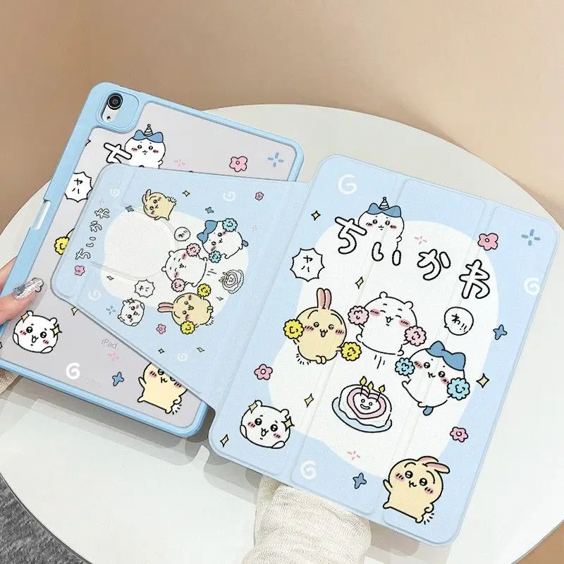 

Anime Chiikawa Hachiware 720° Rotation Suitable for IPad Protective Case Acrylic 9.7inch 2026 New Style Cartoon Kawaii Lovely