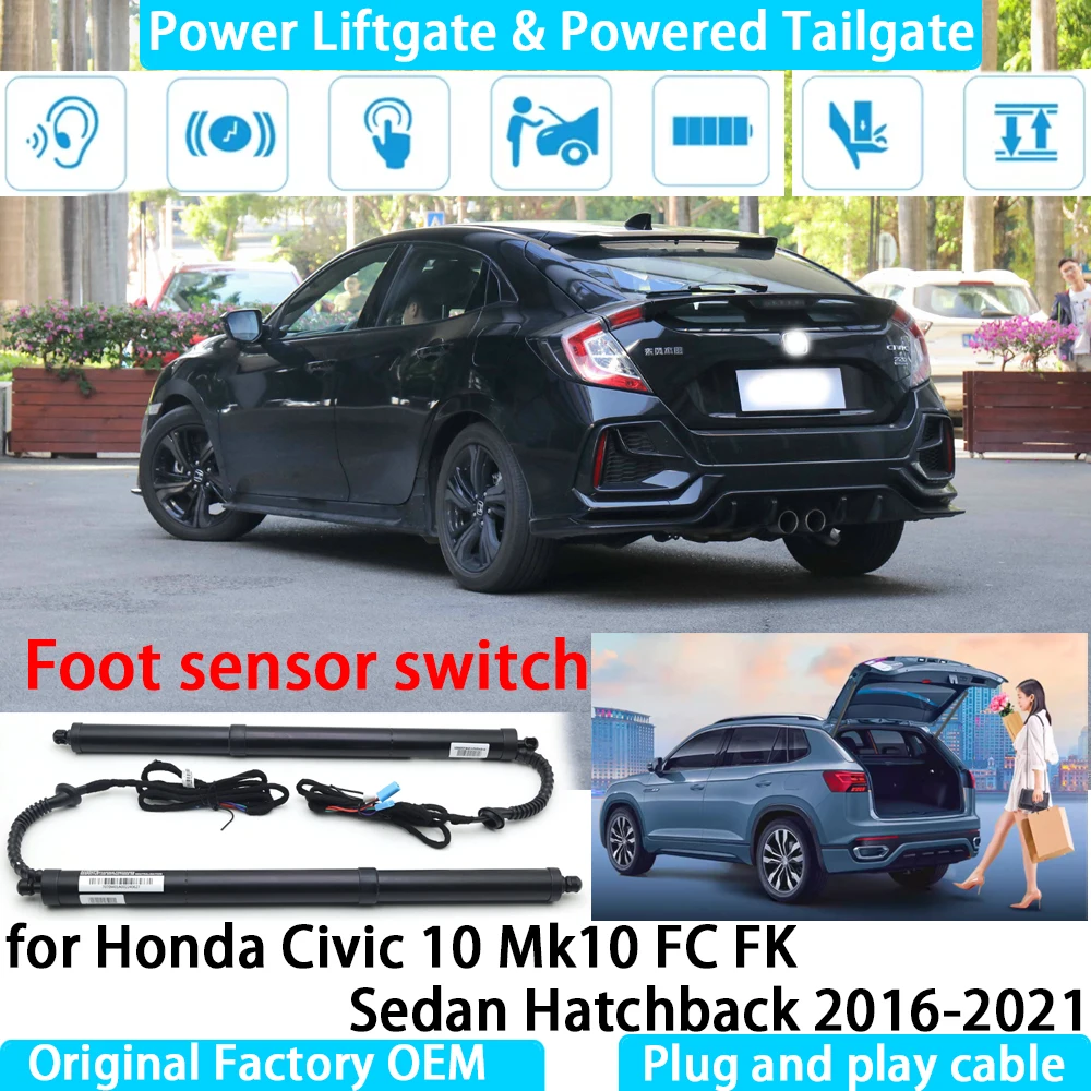 

for Honda Civic 10 Mk10 FC FK Sedan Hatchback Automatic Electric Power Liftgate Powered Tailgate Strut Tail Gate Lift System