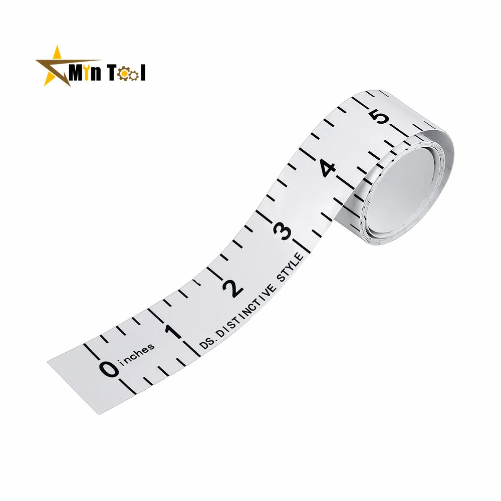 Self-Adhesive Tape Stainless Steel Workbench Ruler Adhesive Backed Tape Measure Metric Scale Rust-Proof Durable Ruler Tool