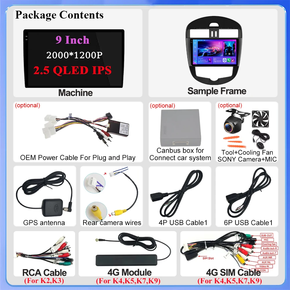 أندرويد 15 Carplay Auto WlFl 5G لنيسان بولسار C13 هاتشباك 2013 - 2018 راديو السيارة الوسائط المتعددة مشغل نظام تحديد المواقع والملاحة BT