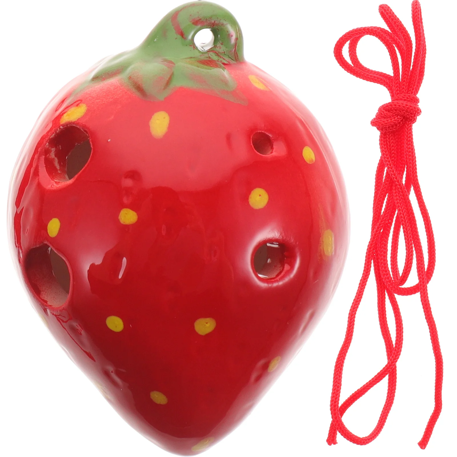 Fruit Ocarina Natural Sound Adorable Instrument One Piece for Kids Portable Ceramics Classical