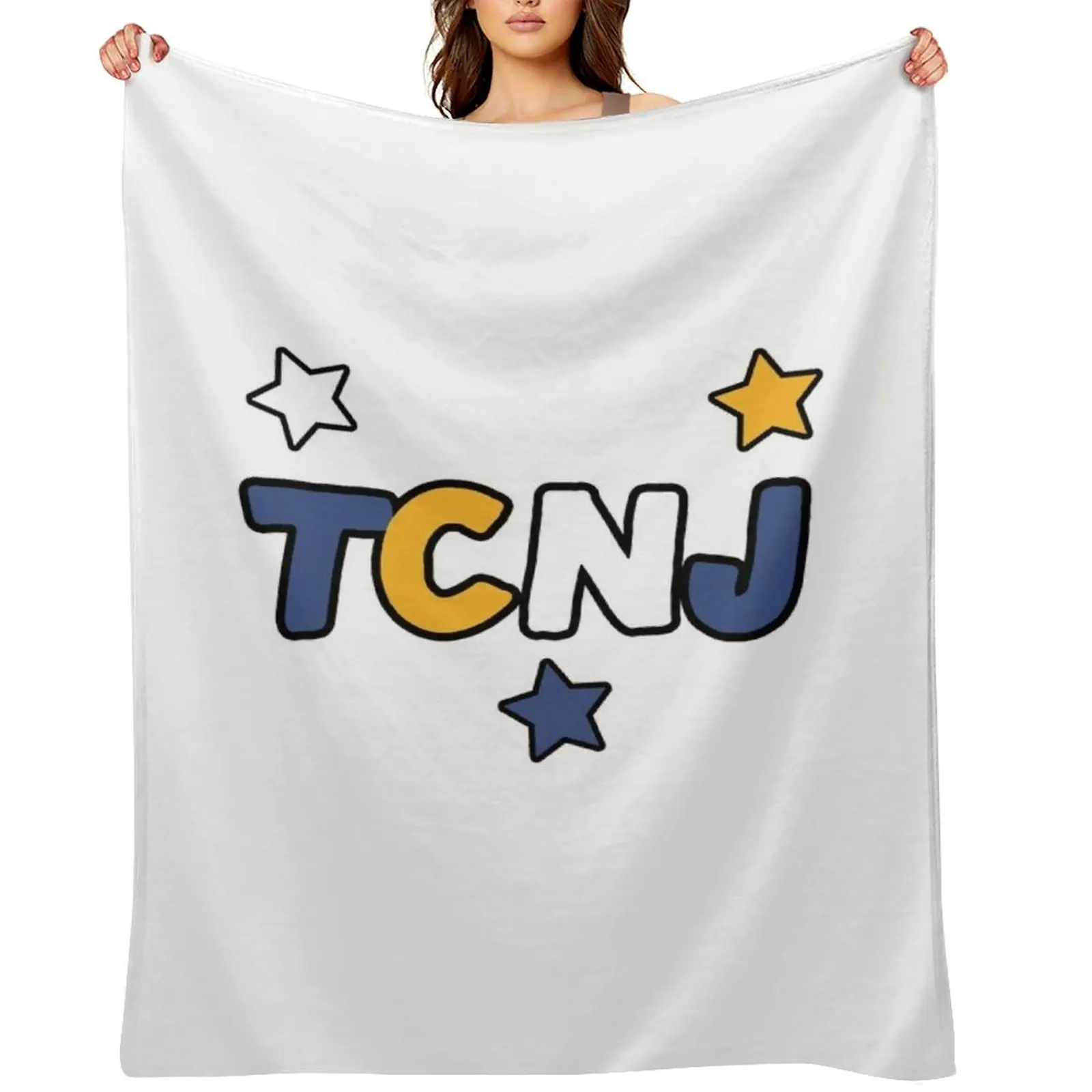 

TCNJ Stars Throw Blanket decorative Hairy Soft Beds Luxury Blankets
