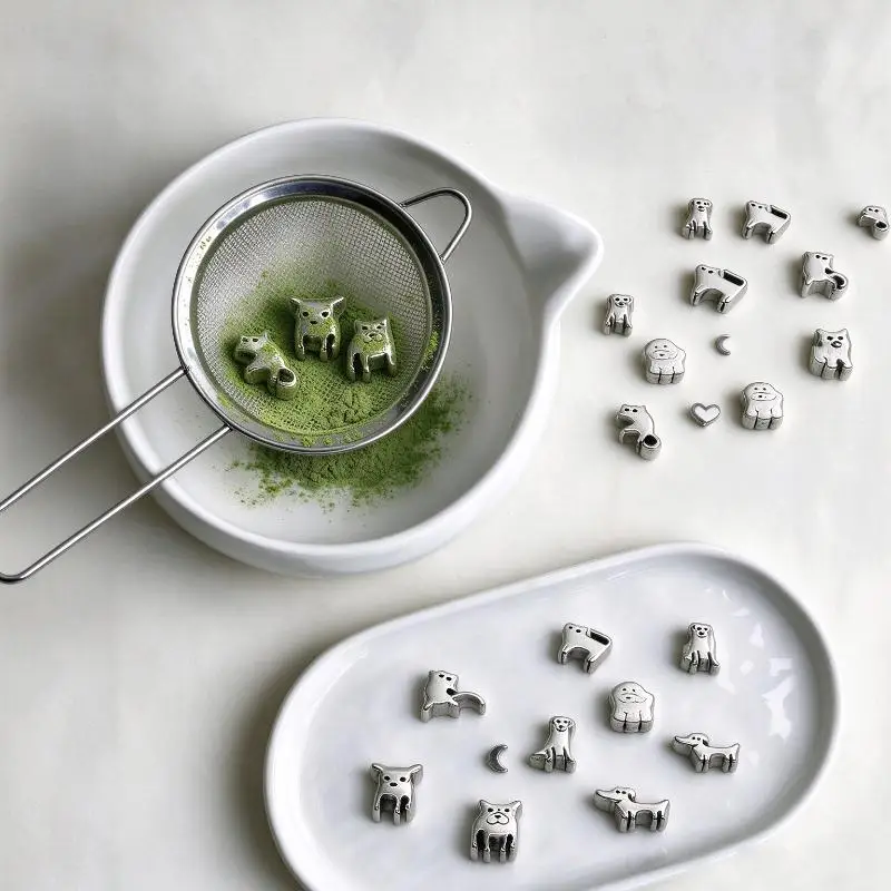 3Pcs Fine Mesh Anti-Caking Baking Tool Portable Stainless Steel Matcha Sifter For Outdoor Picnic Home Cafe Matcha Preparation