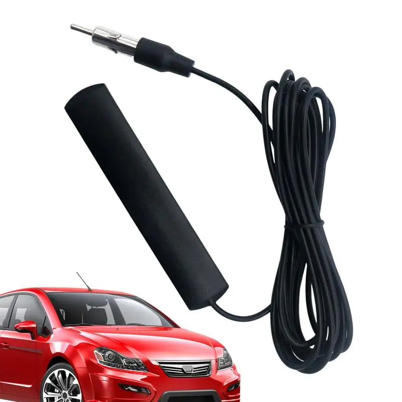 Car Interior Self-Adhesive Aerials Invisible Booster Car Antenna Signal Amplifier Durable ABS 5m Cable Universal Automotive Part