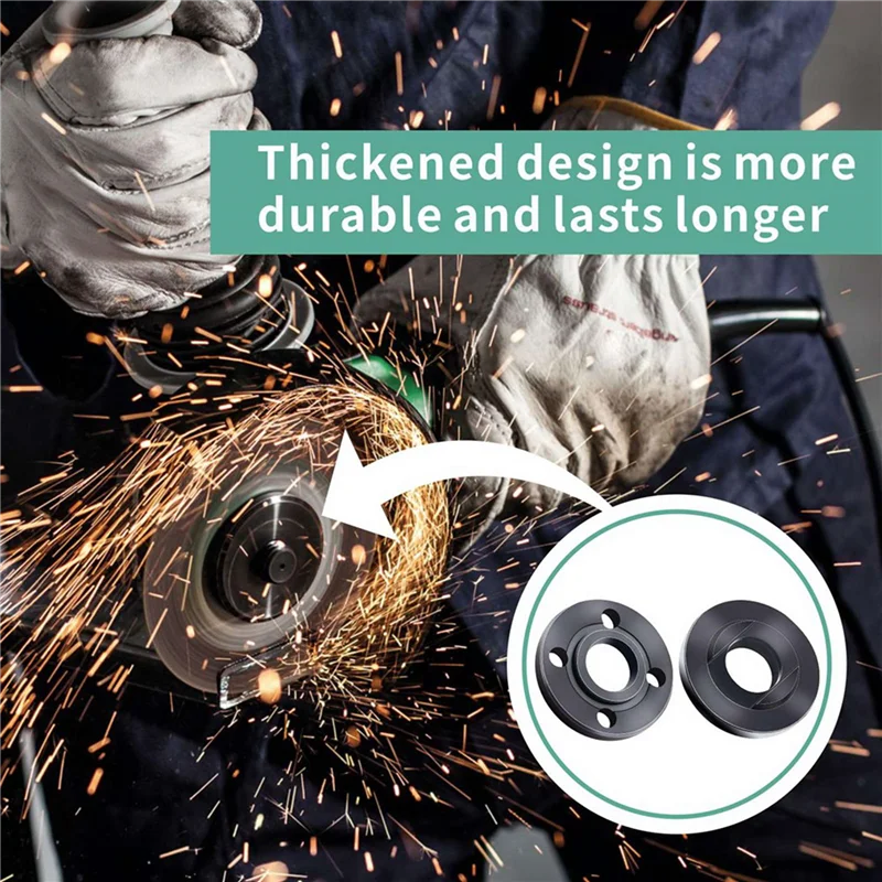 A26F-27Pcs زاوية طاحونة شفة الجوز زاوية طاحونة وجع عدة 5/8-11 شفة قفل معدني الجوز لأجزاء طاحونة