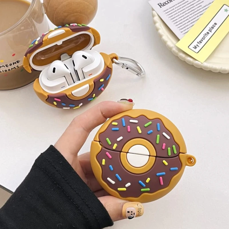 Creative Doughnut Earphone Protective Cover for Samsung Galaxy Buds 3 Hot Sale Soft Silicone Headphone Case for Galaxy Buds 3Pro