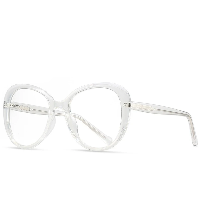 49326 Frauen Anti Blau Retro Runde Brillengestelle Optische Mode Übergroße Computer Brillen