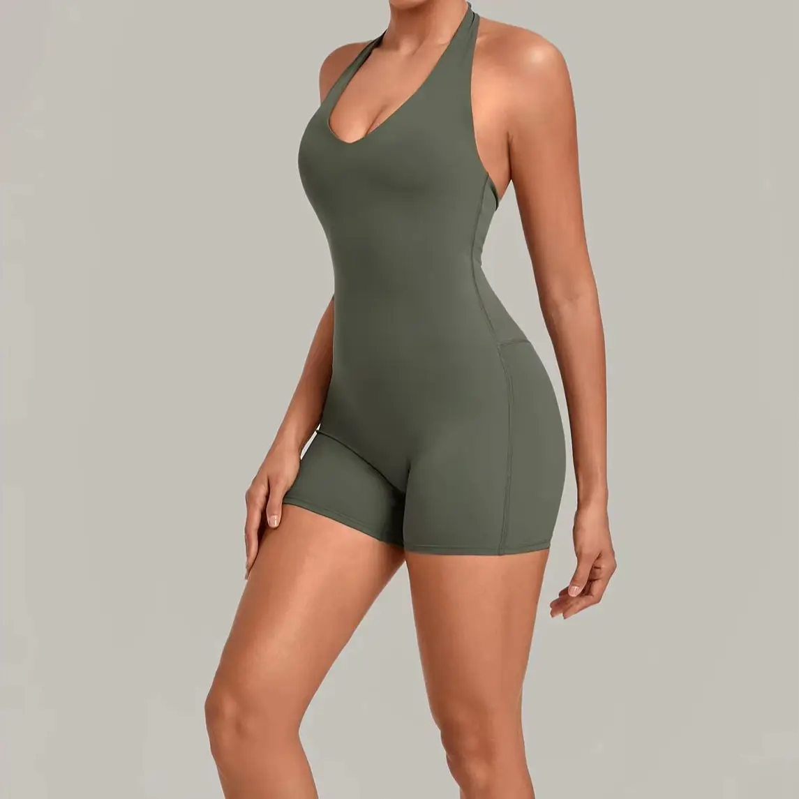One-piece Yoga Sets Gym Tight Backless Hanging neck Jumpsuits Sexy Women's Sports Overalls Fitness Suit Workout Yoga Jumpsuits