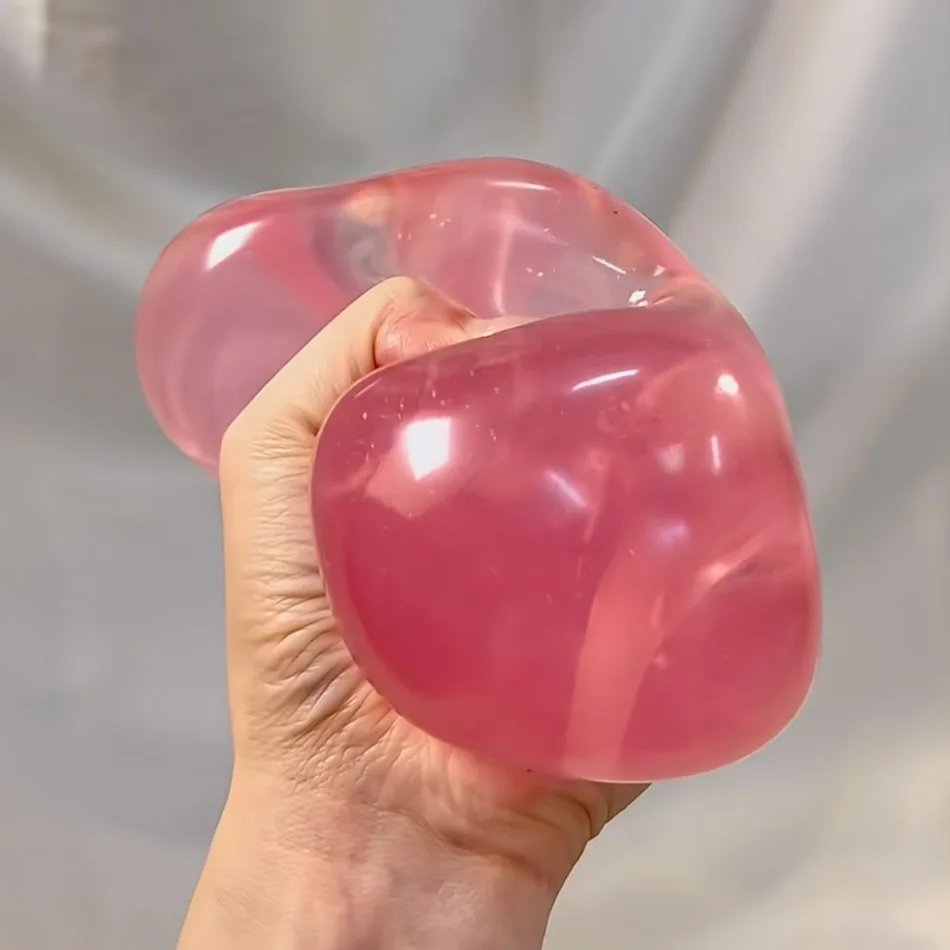 ASMR Apfel-Formbarer Stressball Kokosnussöl Quetschbarer Transparenter Apfel Nicht-Springender Quetschball Sensorisches Spielzeug Stressabbau-Spielzeug – Detail 8