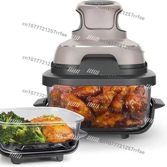 New 110V Household 1500W Display Glass Bowl Visual Air Fryer Microwave Oven
