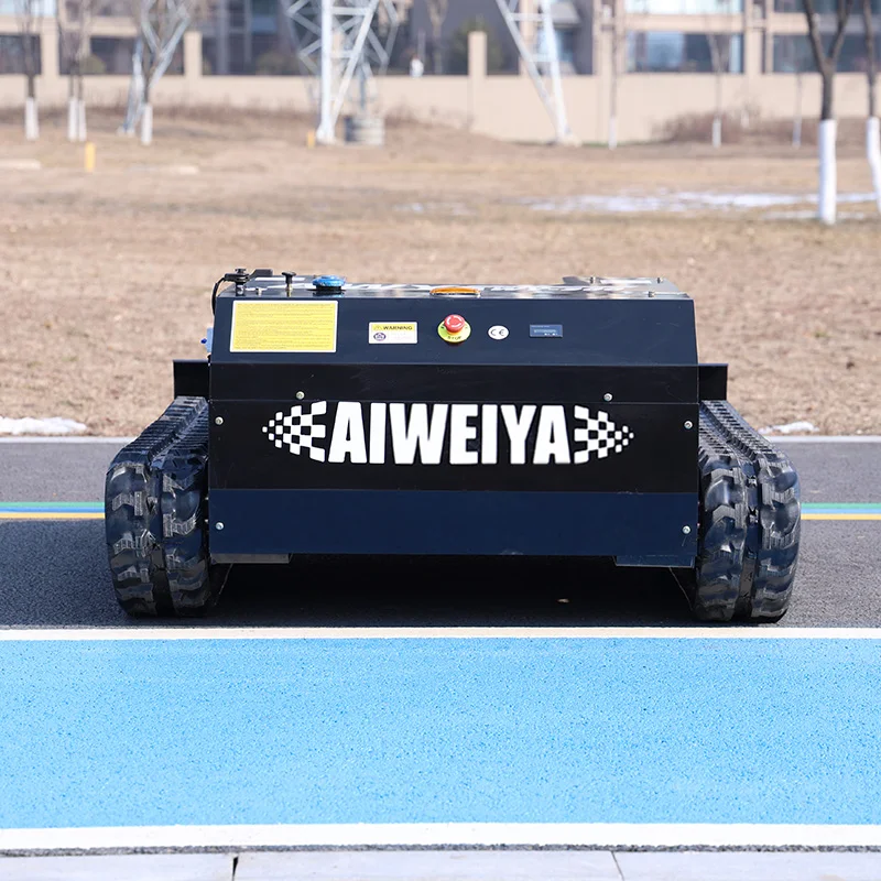 Customized Remote Control Lawn Mower Crawler Type All Terrain Grass Cutting Machine for Garden Farm