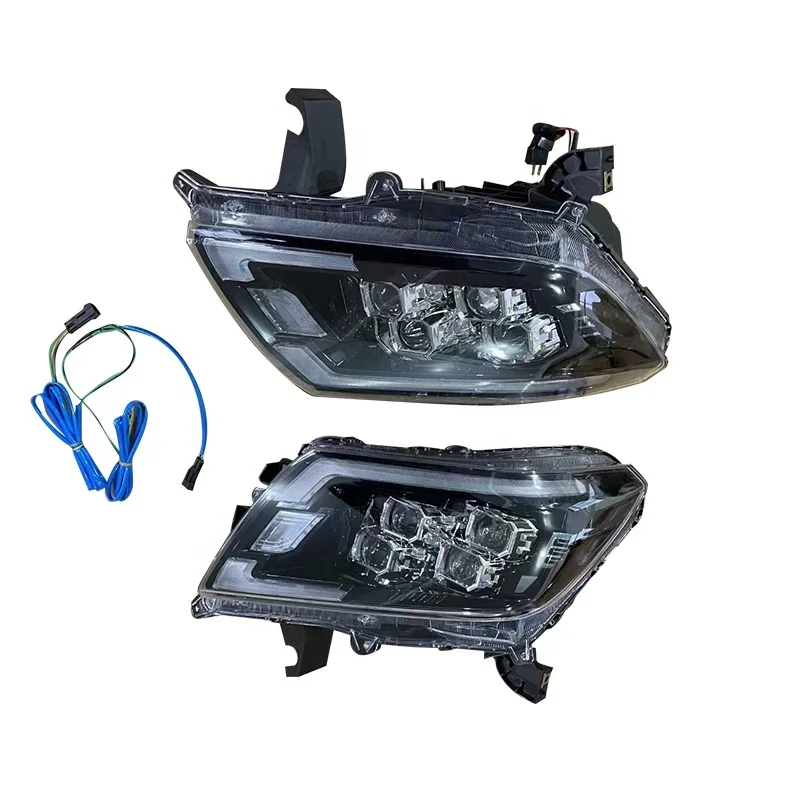 TOP car accessories led headlight for navara np300 2016-2021 headlamp front light 4 lens for frontier 4*4 off roadcustomcustom