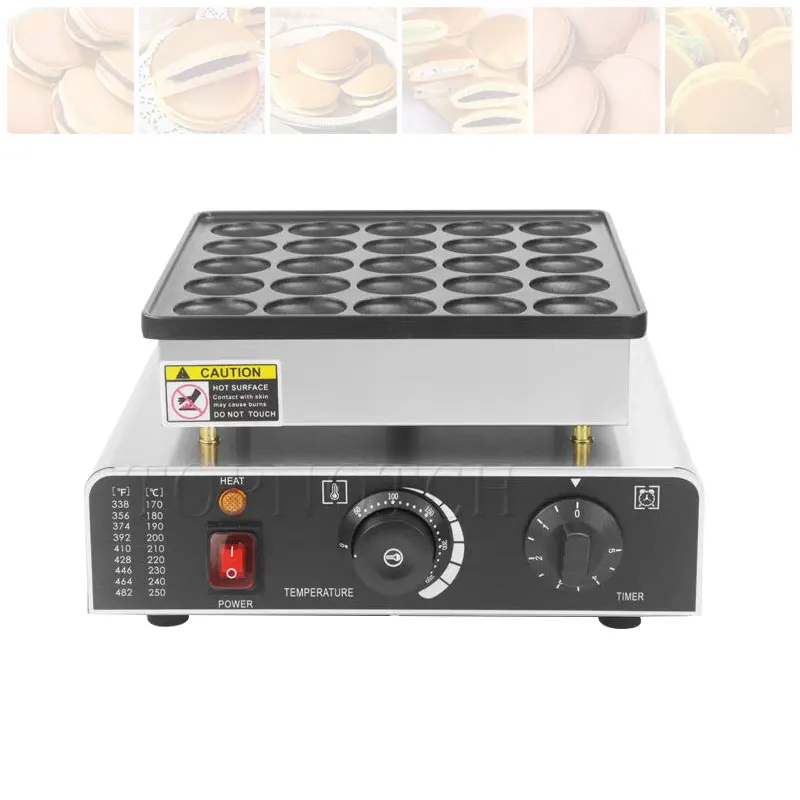 Electric Muffin Maker Waffle Oven Japanese Style Dorayaki Commercial Scones Maker 25-Hole Round Cake Maker