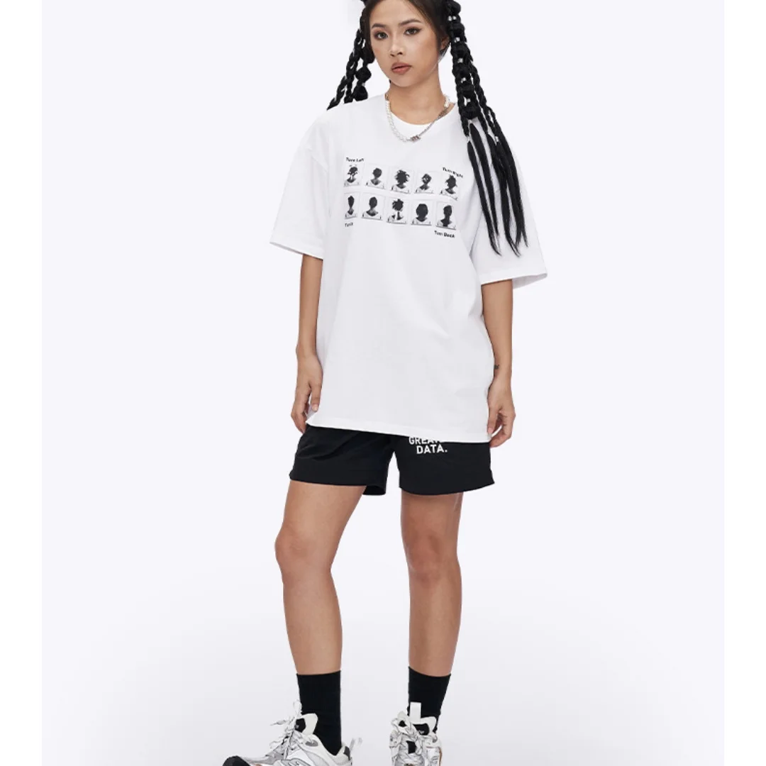 ملابس رجالية - تي شيرت صيفي جديد من القطن الخالص لعام 2025، ماركة عصرية مع طباعة الرمزية الممتعة تي شيرت بأكمام قصيرة