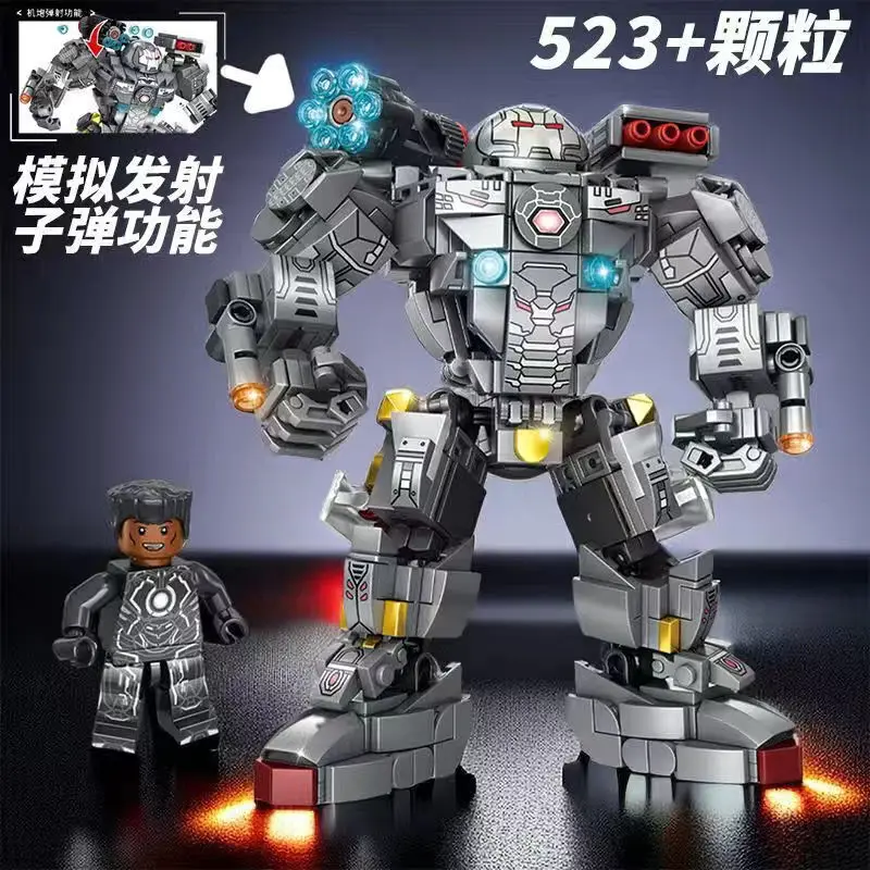 2024 Iron Man Hulkbuster Building Blocks Anime Marvel MK44 MK26 MK85 Mecha Action Figure Bricks Toy For Children Christmas Gifts