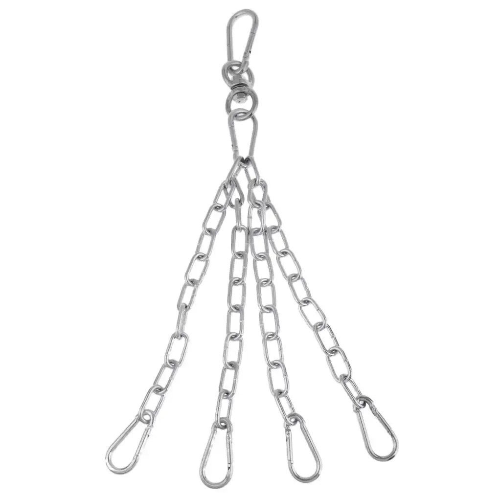 Punch Bag Chain Wall Mount Hanging Iron Heavy Bag Hanger Swivel 4 Snap Hooks for Boxing MMA Training Room