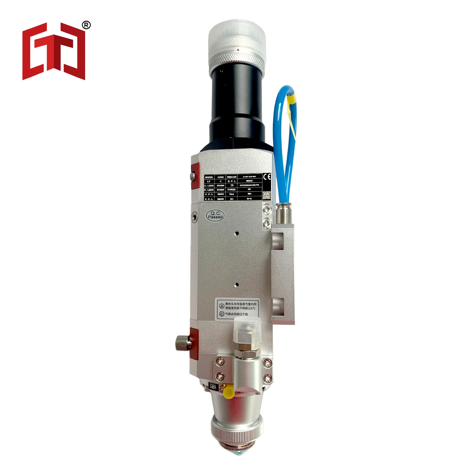 Cabeça de corte a laser manual OSPRI LC218S para corte a laser CNC 2 KW de corte plano