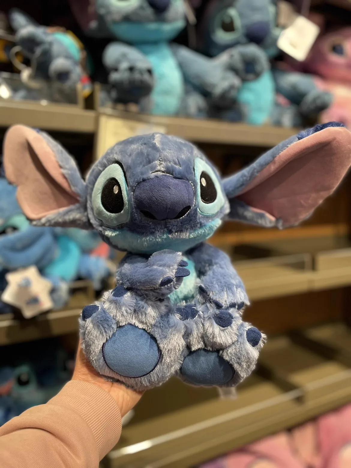 Disney Big  Feet&Ears Stitch Plush Toy Doll Birthday Gift For Child