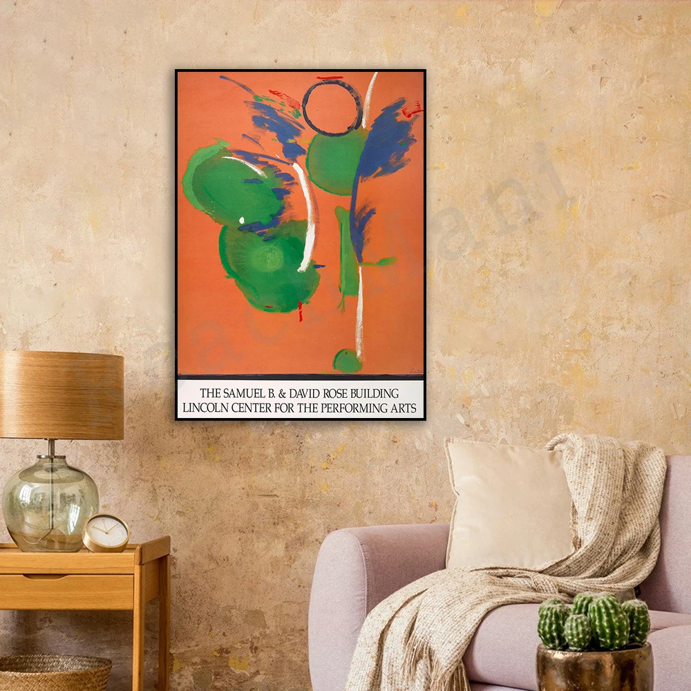 

Helen Frankenthaler Print, Lincoln Center for the Performing Arts, Abstract Art Exhibition Poster Canvas Print