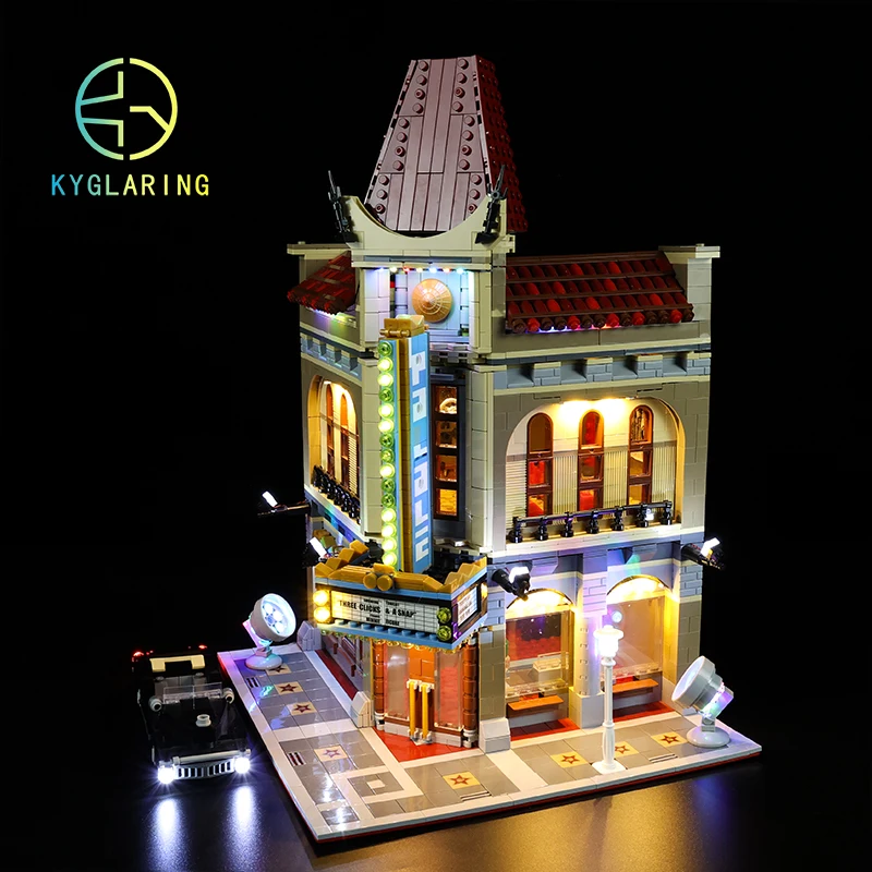 Kyglaring Led Lighting Set DIY Toys For Creator 10232 Palace Cinema Building Blocks