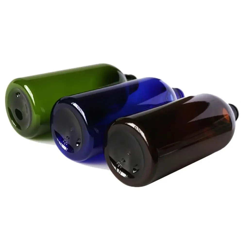 Plastic Bottles Shampoo Shower Gel Bottle Pure Dew Bottle Blue Brown Green Shampoo Shower Gel Conditioner Bottle